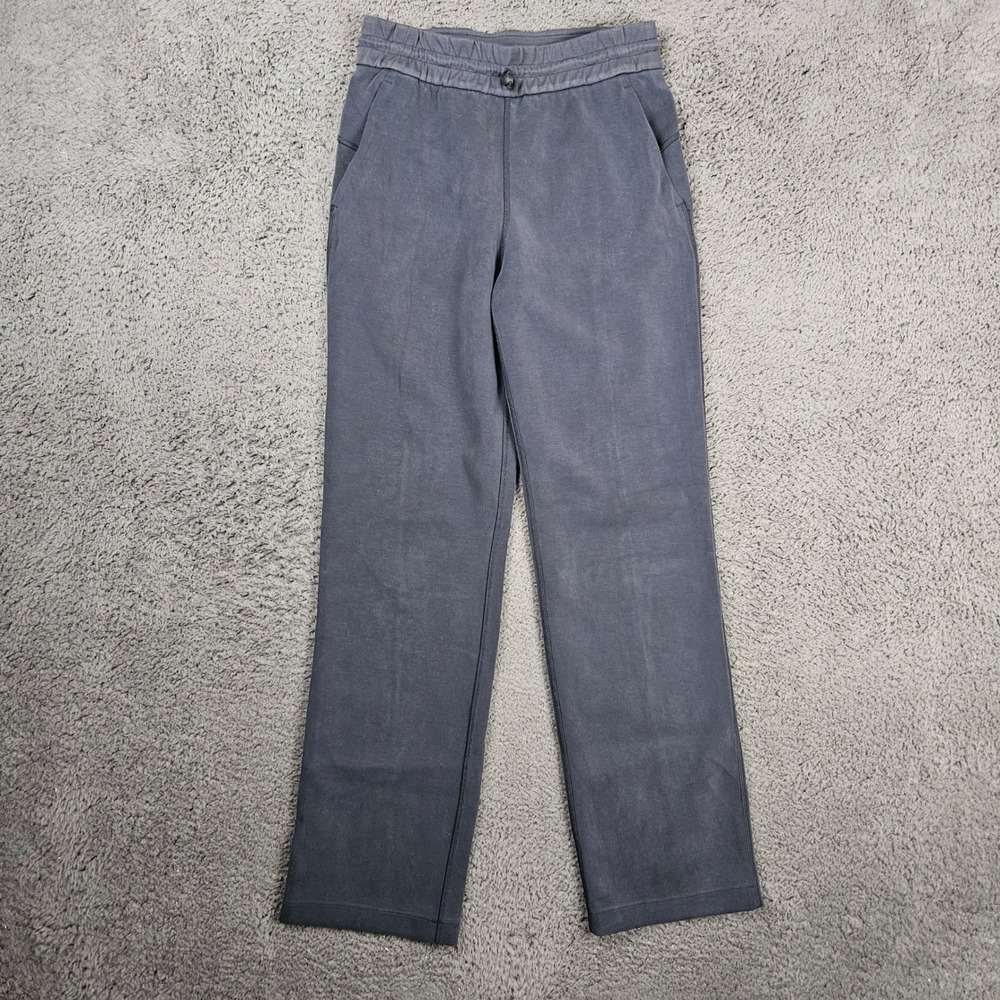 Lululemon Softstreme Straight-Leg High-Rise Pant 23 Graphite Grey LW5EGTS Size 4